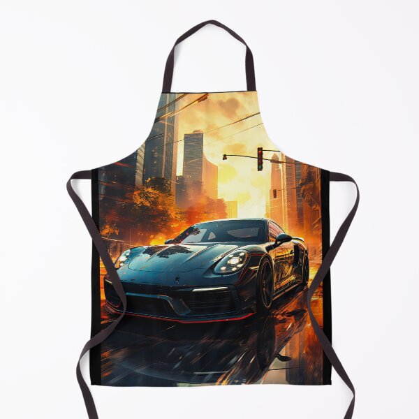 Item preview, Sleek Performance Vehicle Surrounded By Golden Urban Lighting designed and sold by RevUpDesign.