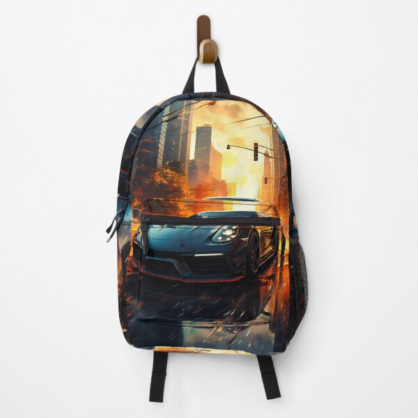 Item preview, Sleek Performance Vehicle Surrounded By Golden Urban Lighting designed and sold by RevUpDesign.