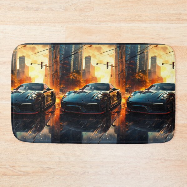 Item preview, Sleek Performance Vehicle Surrounded By Golden Urban Lighting designed and sold by RevUpDesign.