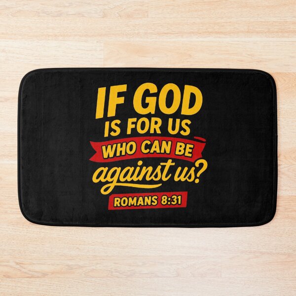 Item preview, Romans 8:31 If God Is For Us Who Can Be Against Us? designed and sold by plushism.