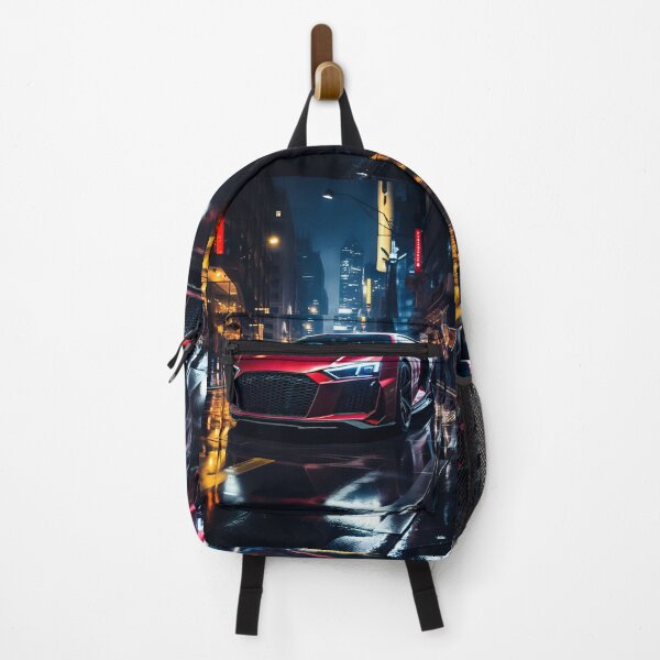 Item preview, Futuristic Sports Machine Displayed On Illuminated Urban Streets designed and sold by RevUpDesign.