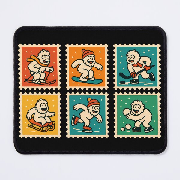Item preview, Yeti Vintage Stamps designed and sold by Funny Vintage Stickers And T-Shirts.
