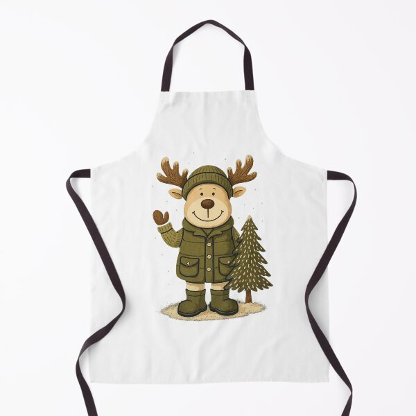 Item preview, Wintery moose friend – Sweet Christmas motif in a cozy style designed and sold by Bernd Friese.