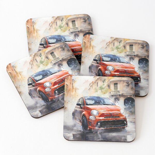 Item preview, Compact City Hot Hatch Displayed In Old Town Backdrop designed and sold by RevUpDesign.