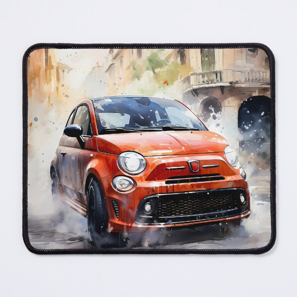 Item preview, Compact City Hot Hatch Displayed In Old Town Backdrop designed and sold by RevUpDesign.