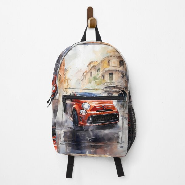 Item preview, Compact City Hot Hatch Displayed In Old Town Backdrop designed and sold by RevUpDesign.