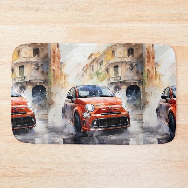 Item preview, Compact City Hot Hatch Displayed In Old Town Backdrop designed and sold by RevUpDesign.