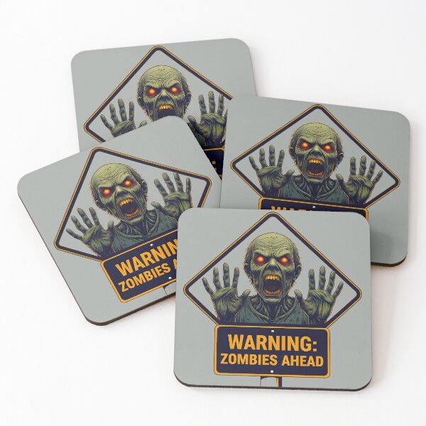 Item preview, Zombie Sign - Warning: Zombies Ahead designed and sold by NightTimeJ.