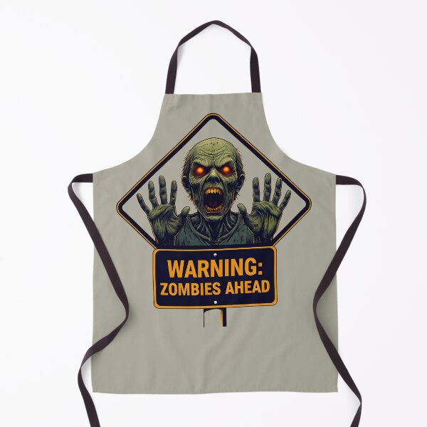 Item preview, Zombie Sign - Warning: Zombies Ahead designed and sold by NightTimeJ.