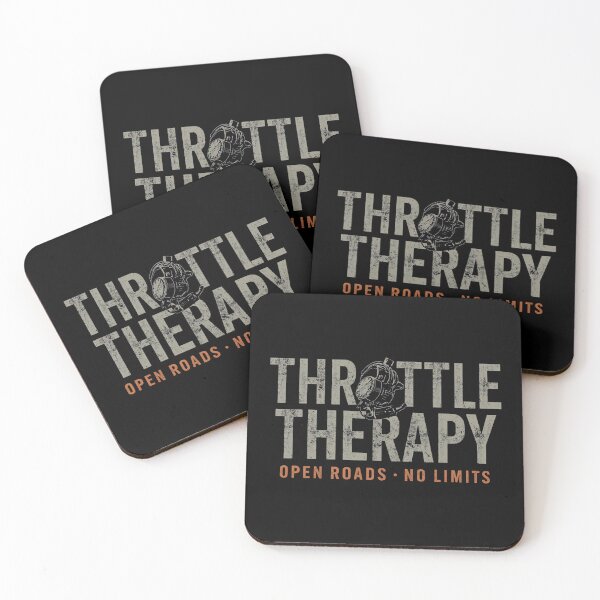 Item preview, Throttle Therapy Open Roads No Limits – Industrial Motorcycle Biker Design designed and sold by MotoRebel.