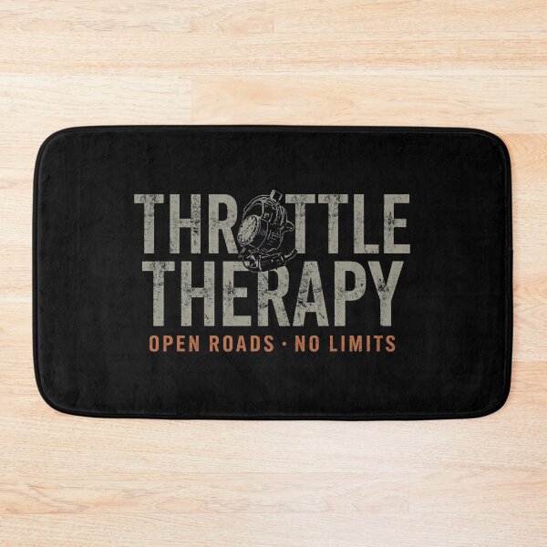 Item preview, Throttle Therapy Open Roads No Limits – Industrial Motorcycle Biker Design designed and sold by MotoRebel.