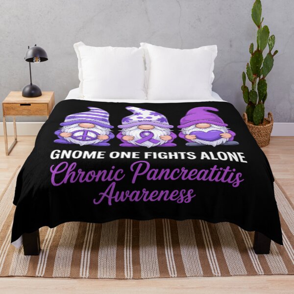 Item preview, Chronic Pancreatitis Awareness Month Purple Ribbon Gnomies designed and sold by Moon-Ape.