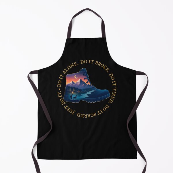 Item preview, Hiking Boot Mountain Art Just Do It designed and sold by wildexperience.