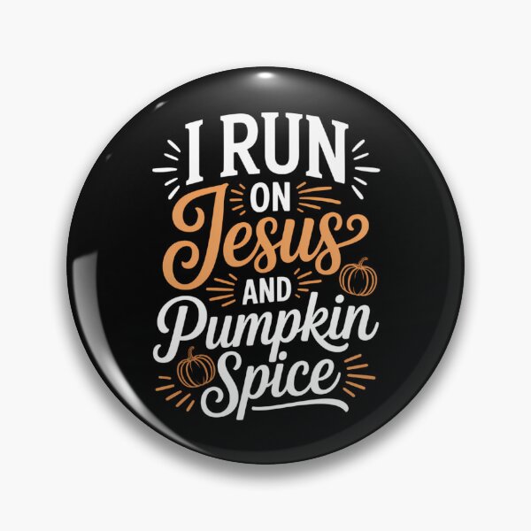 Item preview, Running I Run On Jesus And Pumpkin Spice designed and sold by HellD3vil-Art.