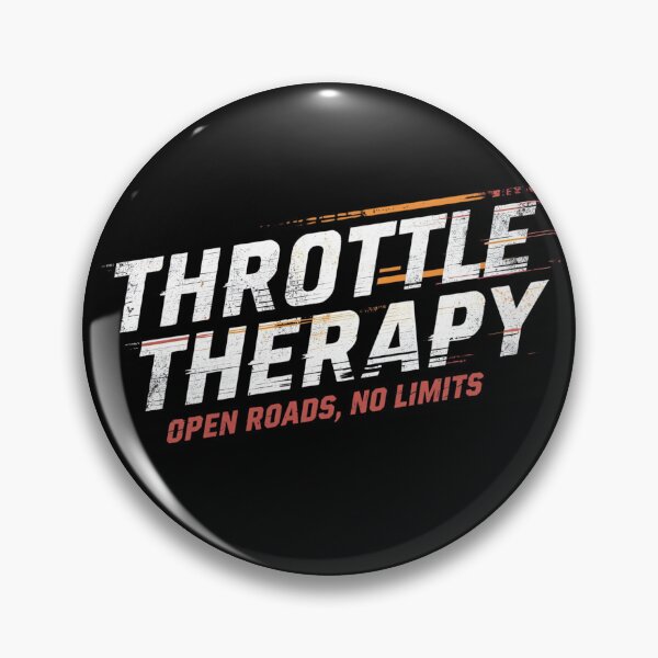 Item preview, Throttle Therapy Open Roads No Limits – Racing Speed Biker Design designed and sold by MotoRebel.