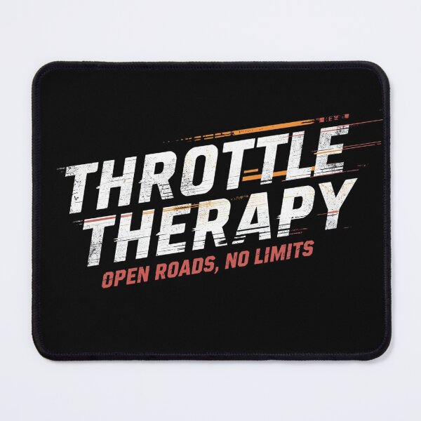 Item preview, Throttle Therapy Open Roads No Limits – Racing Speed Biker Design designed and sold by MotoRebel.