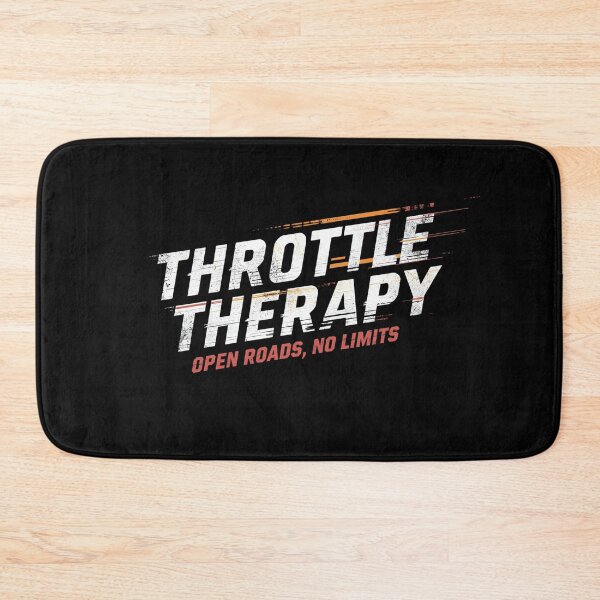 Item preview, Throttle Therapy Open Roads No Limits – Racing Speed Biker Design designed and sold by MotoRebel.