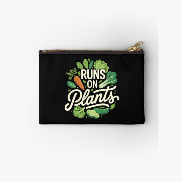 Item preview, Runs On Plants Vegan Vegetarian designed and sold by HellD3vil-Art.