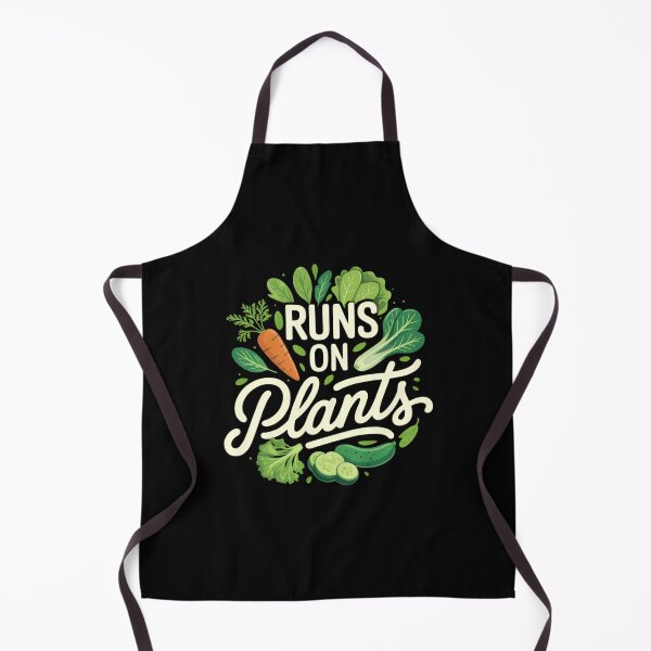 Item preview, Runs On Plants Vegan Vegetarian designed and sold by HellD3vil-Art.