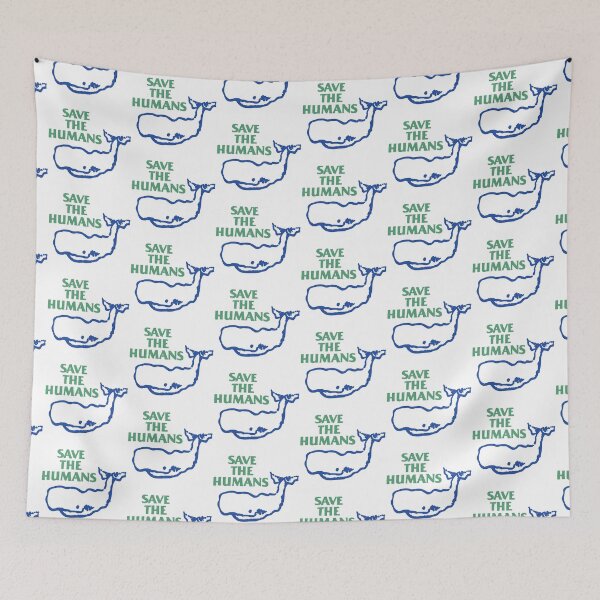Item preview, Save The Humans Whale Quote Ecological Humor designed and sold by Ani.