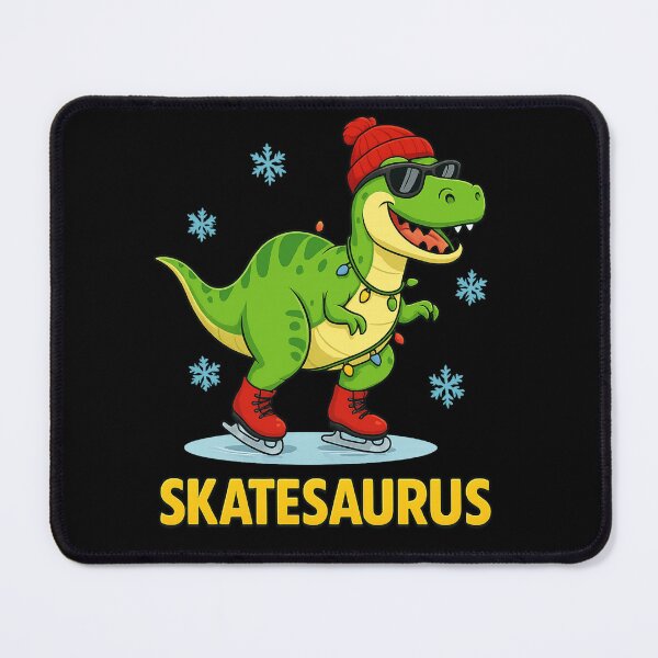 Item preview, Skatesaurus Funny Dinosaur Ice Skating T-Rex Christmas Pun designed and sold by haitrieuic96.