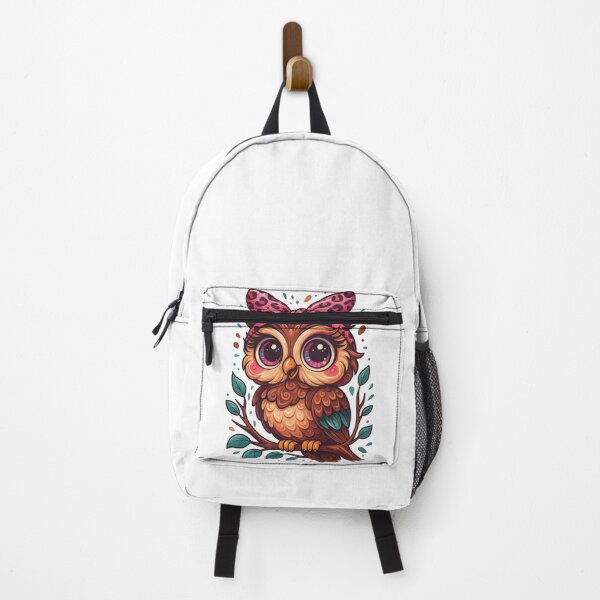 Item preview, Whimsical Owl with Leopard Bow Charm designed and sold by Mindful56.