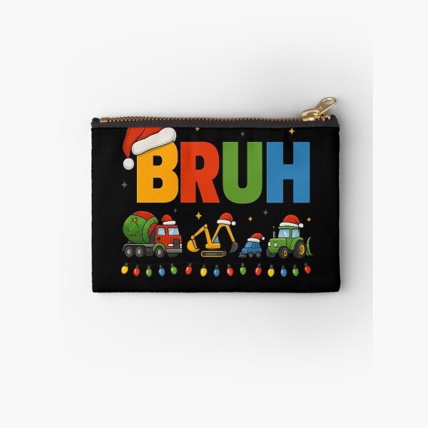 Item preview, BRUH Funny Christmas Shirt Boys Construction Vehicles Trucks designed and sold by haitrieuic96.