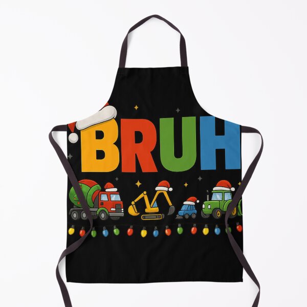 Item preview, BRUH Funny Christmas Shirt Boys Construction Vehicles Trucks designed and sold by haitrieuic96.