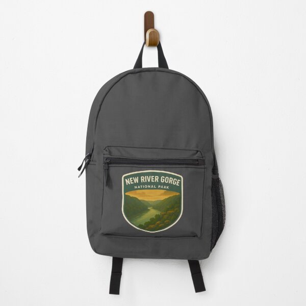 Item preview, Vintage American National Park Print: New River Gorge designed and sold by PinUpPizzazz.