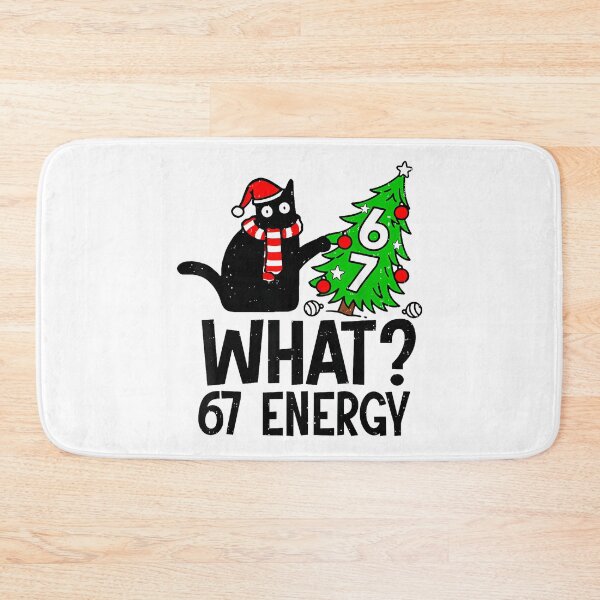Item preview, 67 Meme Six Seven Cat Funny Christmas Gen Z Alpha Meme Slang designed and sold by TalalosART.