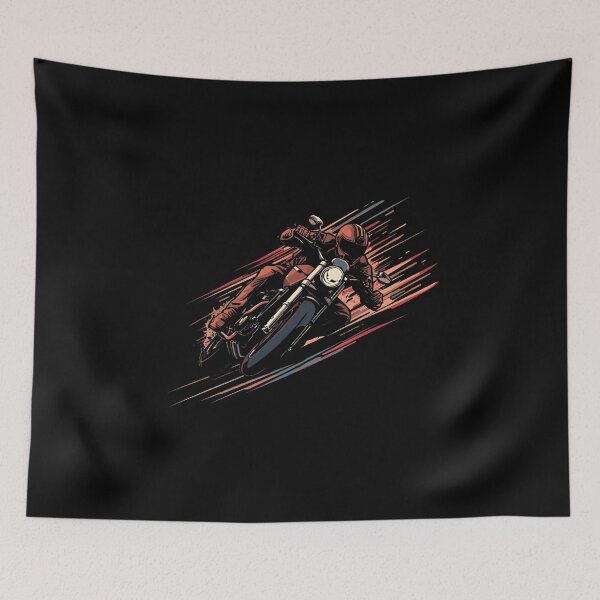 Item preview, High-Speed Motorcycle Leaning – Dynamic Biker Design designed and sold by MotoRebel.