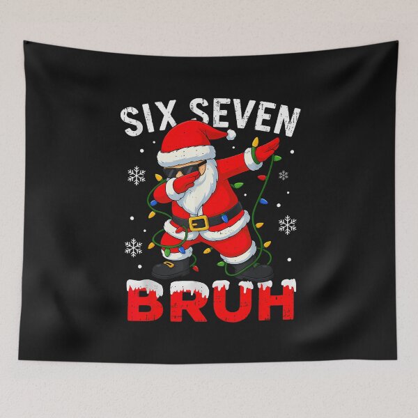 Item preview, 67 Meme Six Seven Bruh Dabbing Santa Funny Christmas Meme designed and sold by TalalosART.