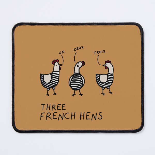 Item preview, French Hens designed and sold by WonkyAmpersand.
