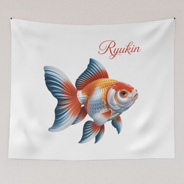 Item preview, Ryukin Fancy Goldfish Ornamental Aquarium Breeders Fish designed and sold by HellD3vil-Art.