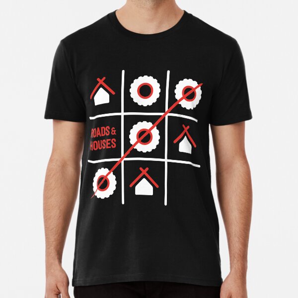 Roads and Houses Game - a road trip always wins (RED) Premium T-Shirt