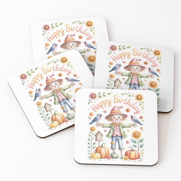 Item preview, Scarecrow In Pumpkin Garden Hello Fall Autumn Falling Leaves designed and sold by HellD3vil-Art.