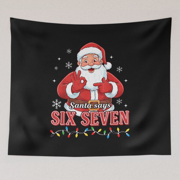 Item preview, Funny Christmas Santa Says Six Seven 67 Meme Christmas 67 designed and sold by TalalosART.