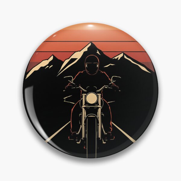 Item preview, Motorcycle on Winding Mountain Road – Adventure Biker Design designed and sold by MotoRebel.