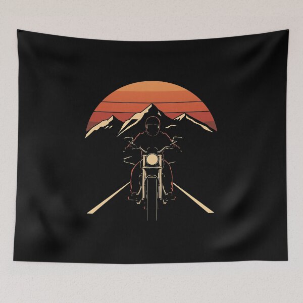 Item preview, Motorcycle on Winding Mountain Road – Adventure Biker Design designed and sold by MotoRebel.