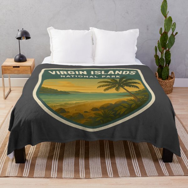 Item preview, Vintage American National Park Print: Virgin Islands designed and sold by PinUpPizzazz.