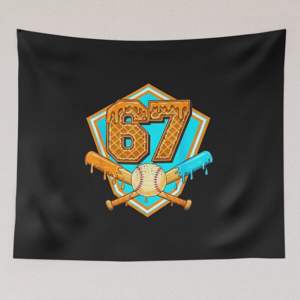Item preview, Baseball Drip Jersey Number 67 For Players  67Th Birthday designed and sold by diyoor.