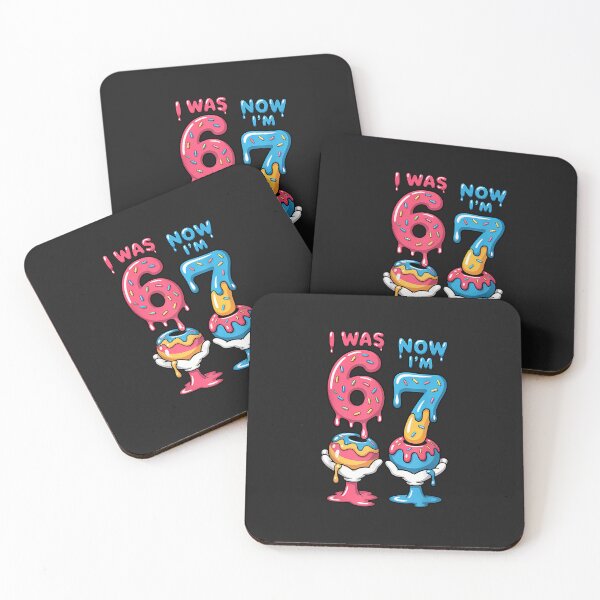 Item preview, I Was 6 Now I'M 7 Year Old Birthday Six Seven 67 Kids designed and sold by diyoor.