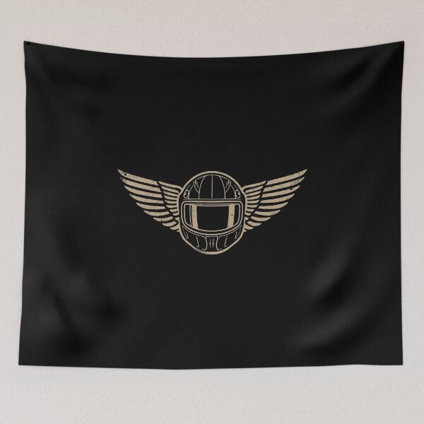 Item preview, Vintage Motorcycle Helmet Patch – Retro Biker Emblem Design designed and sold by MotoRebel.
