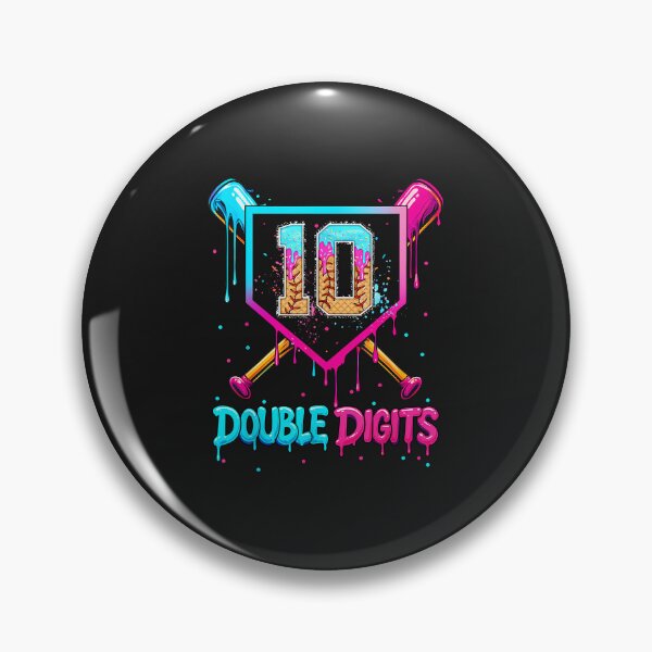 Item preview, Baseball Drip 10Th Birthday Boy Double Digits Ice Cream Drip designed and sold by diyoor.