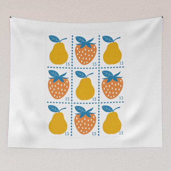 Item preview, Summer Fruit lemons strawberry Stamp Farmers market designed and sold by HellD3vil-Art.
