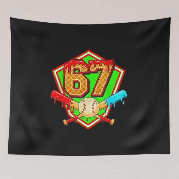 Item preview, Baseball Drip Jersey Number 67 For Players  67Th Birthday designed and sold by diyoor.