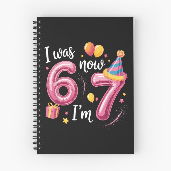 Item preview, I Was 6 Now I'M 7 Year Old Birthday Six Seven 67 Kids designed and sold by diyoor.