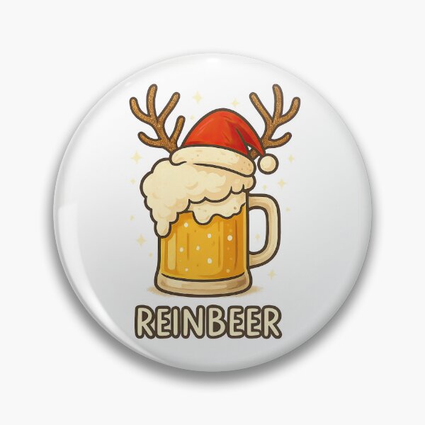 Item preview, Cute Reinbeer Mug with Santa Hat and Antlers – Funny Christmas Design designed and sold by MujernDesignArt.