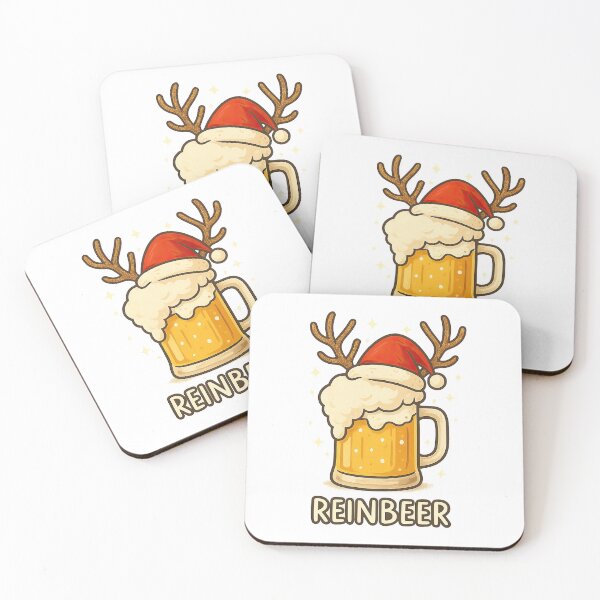 Item preview, Cute Reinbeer Mug with Santa Hat and Antlers – Funny Christmas Design designed and sold by MujernDesignArt.