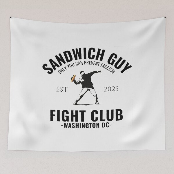 Item preview, Sandwich Guy Funny Protest DC Guy Only You Can Prevent Fascism designed and sold by peggycantu.
